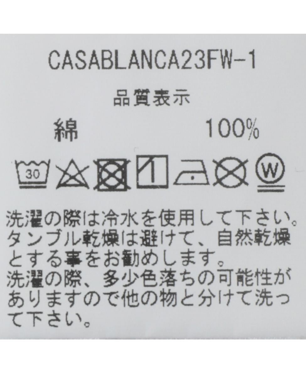 【Casablanca/カサブランカ】コットンTシャツ 詳細画像 ホワイト 7