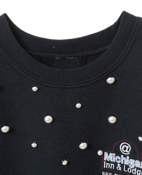 【メルローズ50周年限定】【MAISON No.8別注】リメイクスウェットノースリーブTシャツ 詳細画像 ブラック系その他3 80