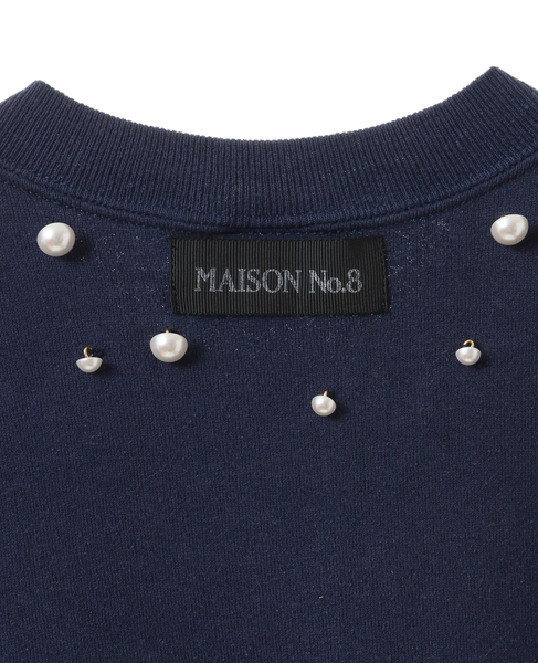 【メルローズ50周年限定】【MAISON No.8別注】リメイクスウェットノースリーブTシャツ 詳細画像 ブルー系その他6 133