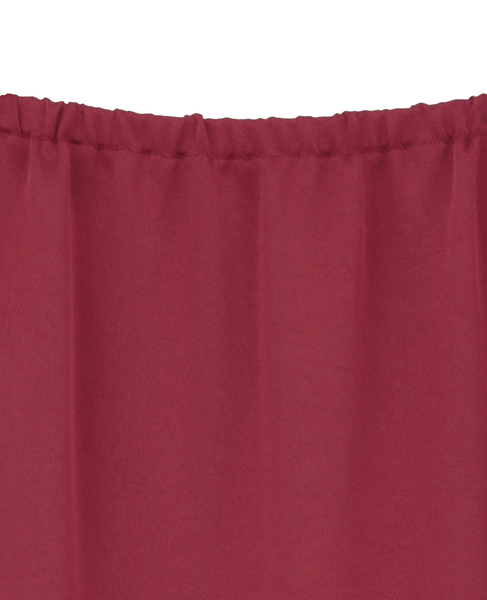 《定番》ウエストオールゴムサテンスカート 詳細画像 レッド 3