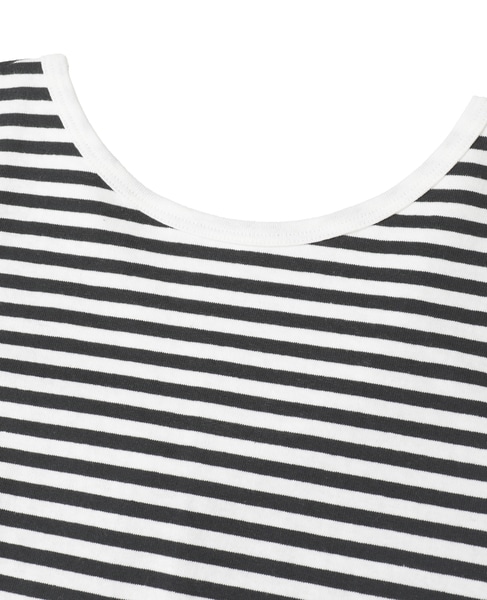 【Le Minor/ルミノア】MADEMOISELLE U カットソー 詳細画像 ホワイトｘブラック 3