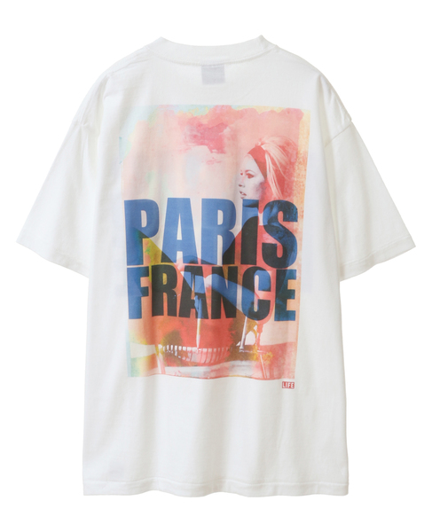 【SCREEN STARS/スクリーンスターズ】LIFE PARIS FRANCE フォトプリントTシャツ 詳細画像 ホワイト 2
