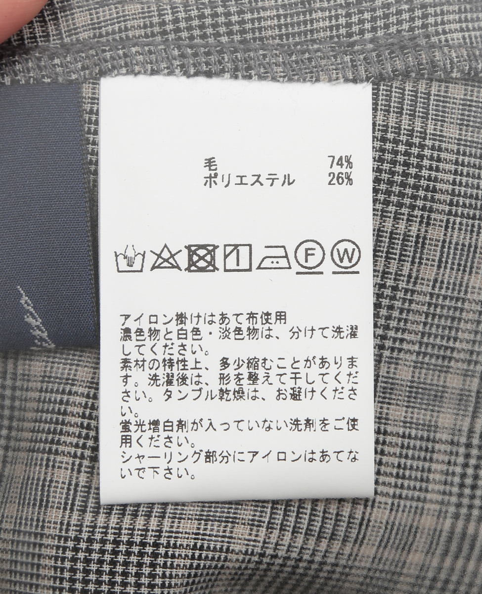 《WEB限定》前後2WAYシャーリングブラウス 詳細画像 チェック 35