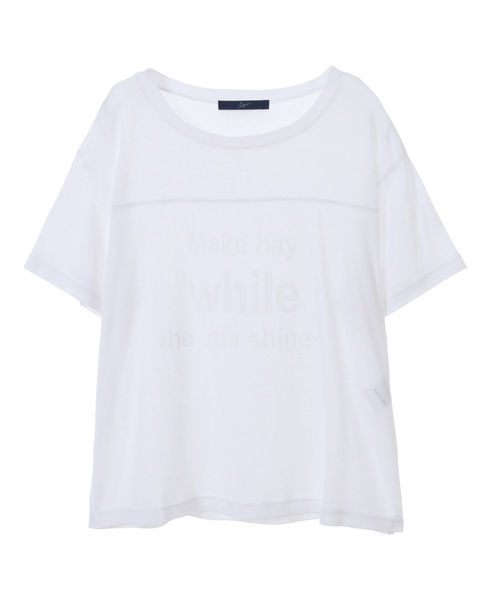 シアープリントTシャツ 詳細画像 ホワイト 10