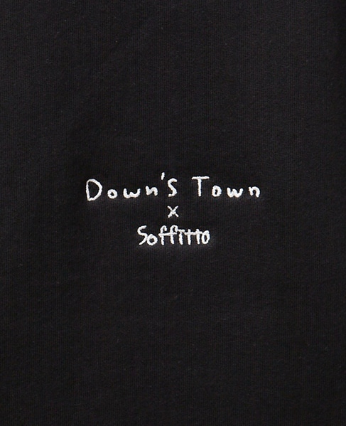 Soffitto×Downs Town Projectコラボスウェット 詳細画像 ブラック 15