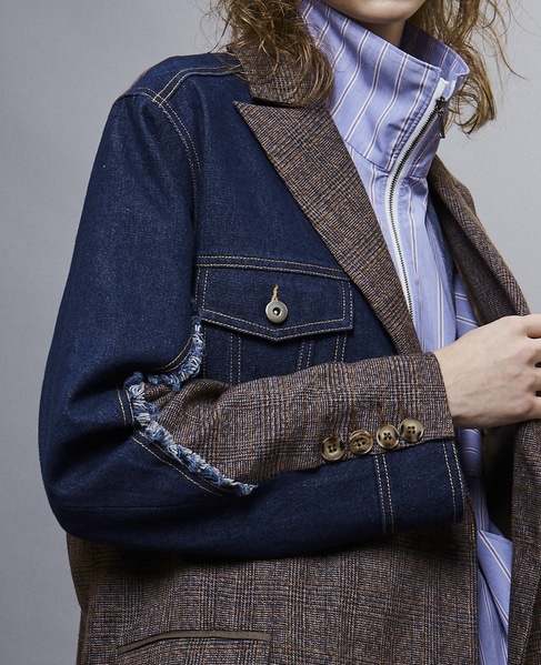 【AULA AILA別注】DENIM COMBINATION JACKET 詳細画像 ブラウン系その他 24