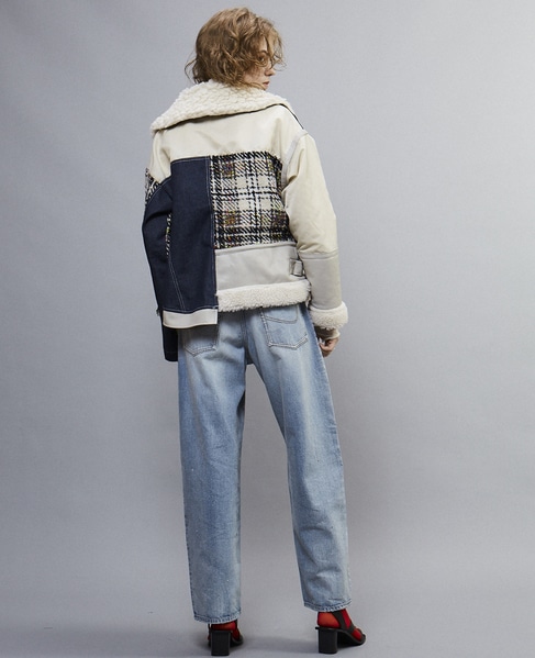 【AULA AILA別注】TWEED DENIM COMBINATION BLOUSON 詳細画像 オフホワイト 14