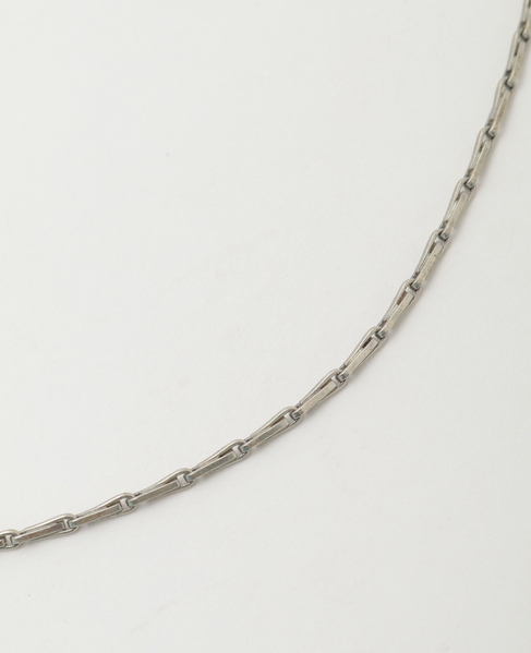 【ucalypt/ユーカリプト】Fold Chain Front Hook Necklace 詳細画像 シルバー 3