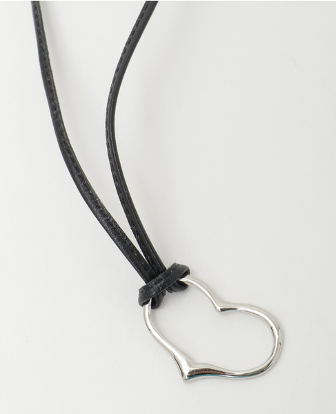 【ucalypt/ユーカリプト】Heart Leather Necklace 詳細画像 シルバー 2