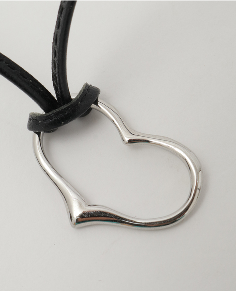 【ucalypt/ユーカリプト】Heart Leather Necklace 詳細画像 シルバー 3