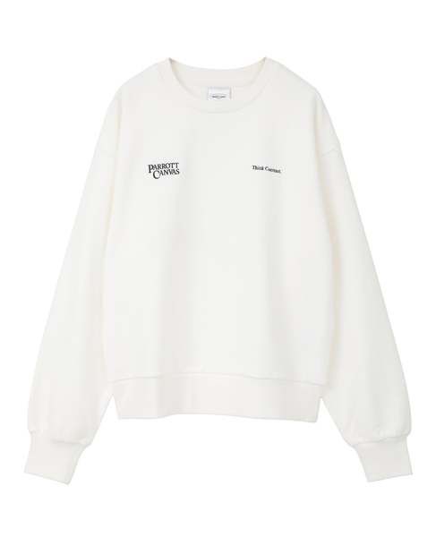 【PARROTT CANVAS/パロットキャンバス】Logo Sweat Crew Neck 詳細画像 ホワイト 1