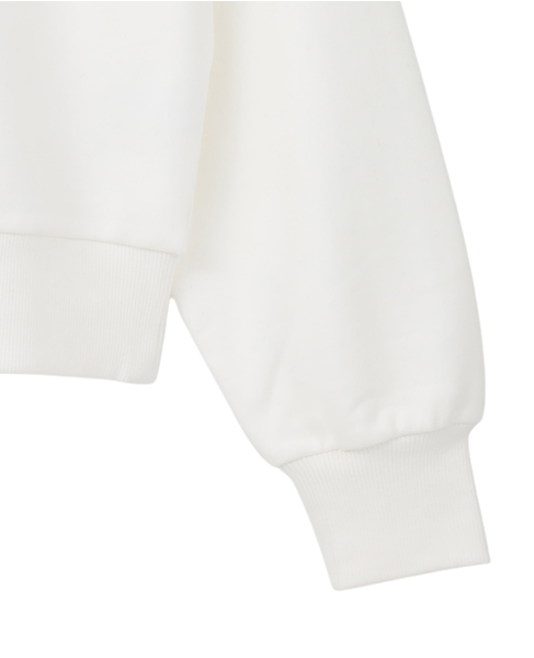 【PARROTT CANVAS/パロットキャンバス】Logo Sweat Crew Neck 詳細画像 ホワイト 4