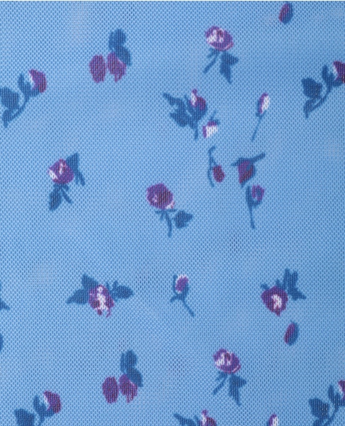 【BAUM UND PFERDGARTEN/バウムウンドヘルガーテン】フラワープリント・フロントギャザーワンピース 詳細画像 サックス 7