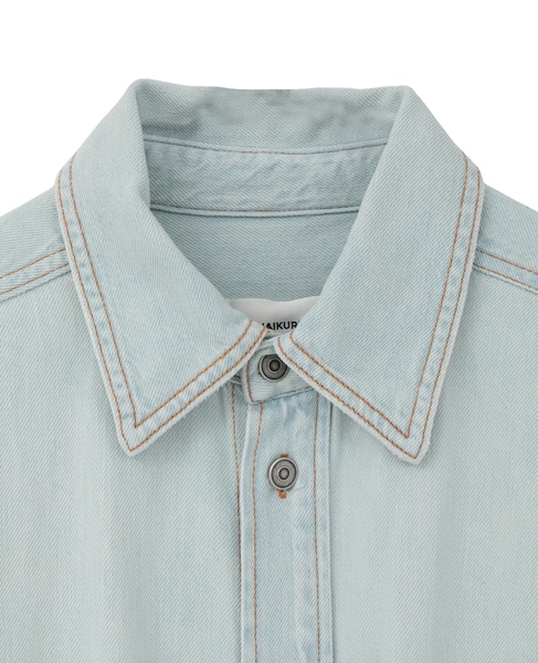 【HAIKURE/ハイクル】Tatum Lipari Blue Denim Dress 詳細画像 ブルー 3