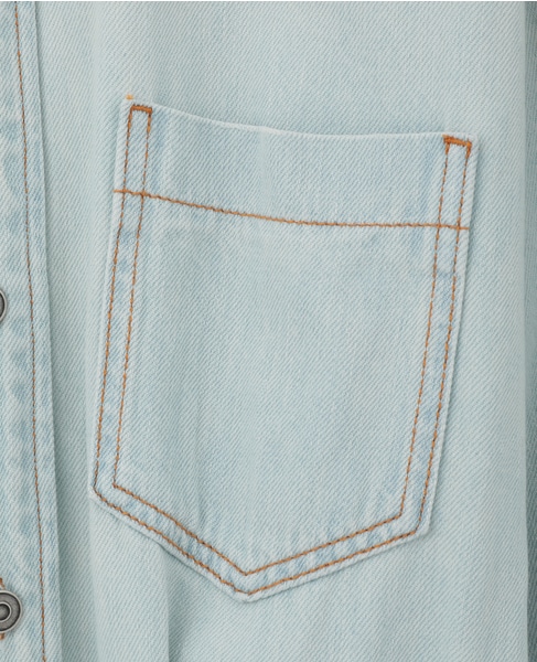 【HAIKURE/ハイクル】Tatum Lipari Blue Denim Dress 詳細画像 ブルー 9