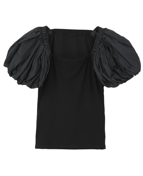 【LUTZ HUELLE/ルッツヒュエル】ボリュームスリーブプルオーバー 詳細画像 ブラック 1