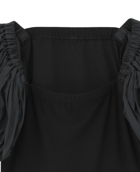 【LUTZ HUELLE/ルッツヒュエル】ボリュームスリーブプルオーバー 詳細画像 ブラック 3