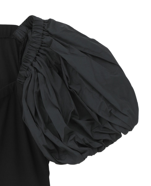 【LUTZ HUELLE/ルッツヒュエル】ボリュームスリーブプルオーバー 詳細画像 ブラック 5