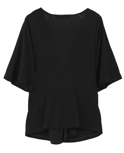 【LUTZ HUELLE/ルッツヒュエル】ツイストデザインプルオーバー 詳細画像 ブラック 2