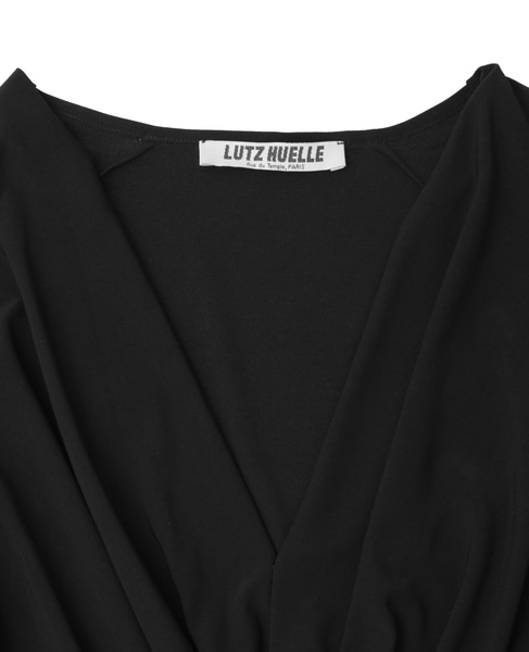 【LUTZ HUELLE/ルッツヒュエル】ツイストデザインプルオーバー 詳細画像 ブラック 3