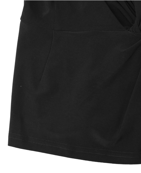 【LUTZ HUELLE/ルッツヒュエル】ツイストデザインプルオーバー 詳細画像 ブラック 5