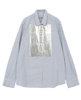 【LUTZ HUELLE/ルッツヒュエル】Striped shirt