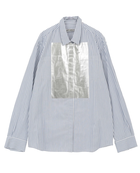 【LUTZ HUELLE/ルッツヒュエル】Striped shirt 詳細画像 ネイビー 1