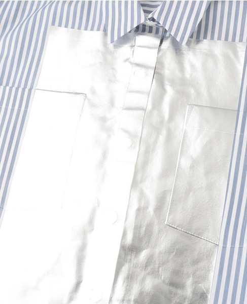 【LUTZ HUELLE/ルッツヒュエル】Striped shirt 詳細画像 ネイビー 7