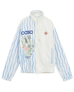 【Casablanca/カサブランカ】Shellsuit Nylon Jacket Blue/White Track Jackets