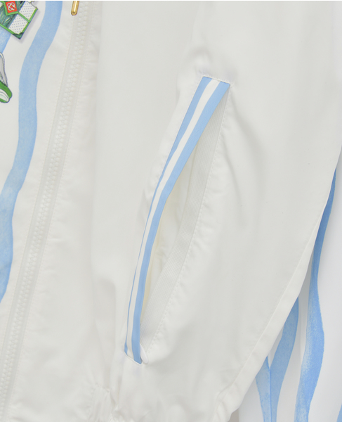 【Casablanca/カサブランカ】Shellsuit Nylon Jacket Blue/White Track Jackets 詳細画像 サックス 8