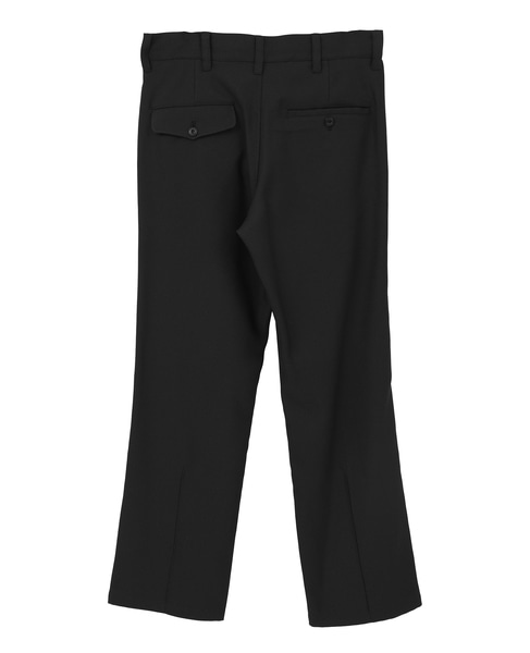 【NOMA t.d./ノーマティーディー】ストレートシルエット・スラックス 詳細画像 ブラック 2