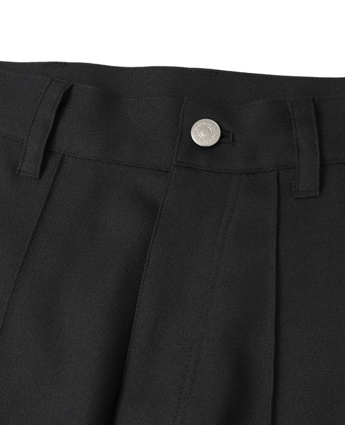 【NOMA t.d./ノーマティーディー】ストレートシルエット・スラックス 詳細画像 ブラック 3