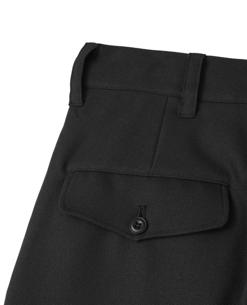 【NOMA t.d./ノーマティーディー】ストレートシルエット・スラックス 詳細画像 ブラック 6