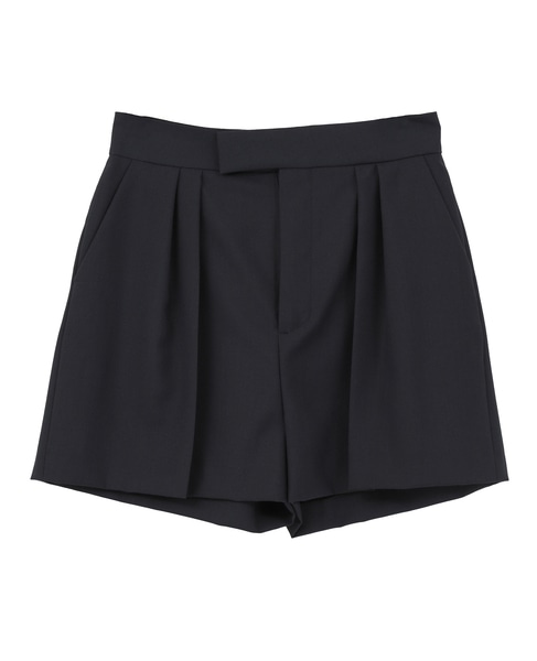 【LUTZ HUELLE/ルッツヒュエル】タックデザインショートパンツ 詳細画像 ネイビー 1