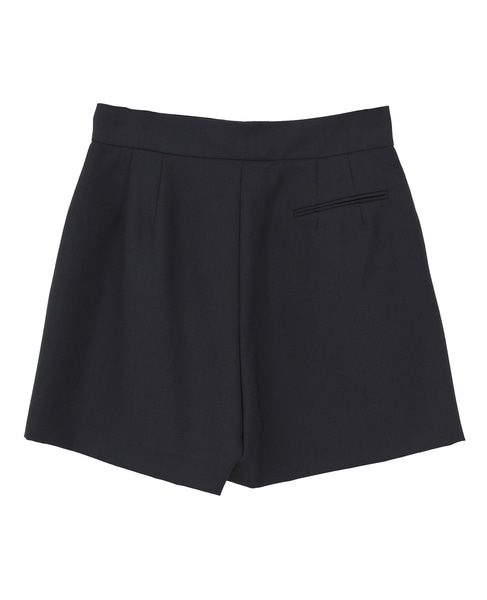 【LUTZ HUELLE/ルッツヒュエル】タックデザインショートパンツ 詳細画像 ネイビー 2