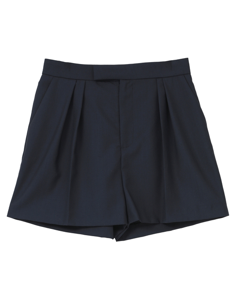 【LUTZ HUELLE/ルッツヒュエル】タックデザインショートパンツ 詳細画像 ネイビー 8