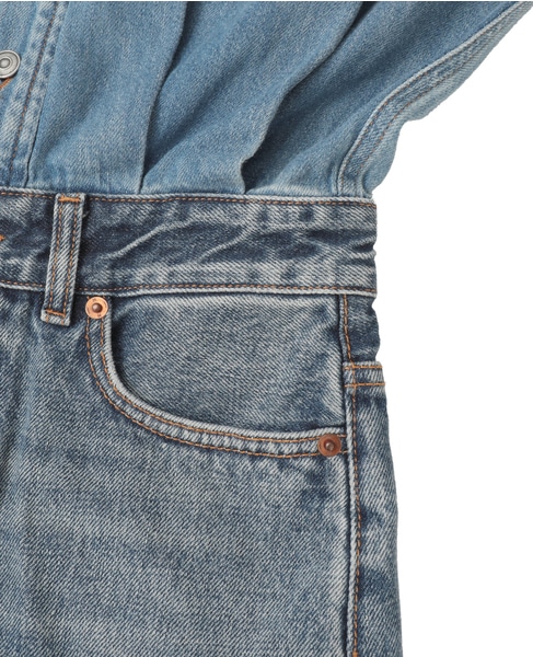 【HAIKURE/ハイクル】デニム ジャンプスーツ 詳細画像 ブルー 12