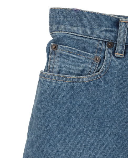 【KURO/クロ】UNINTENTIONAL CROSSED DENIM SHORTS　 詳細画像 インディゴブルー 6