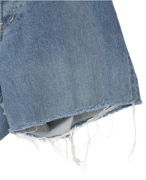 【KURO/クロ】UNINTENTIONAL CROSSED DENIM SHORTS　 詳細画像 インディゴブルー 8