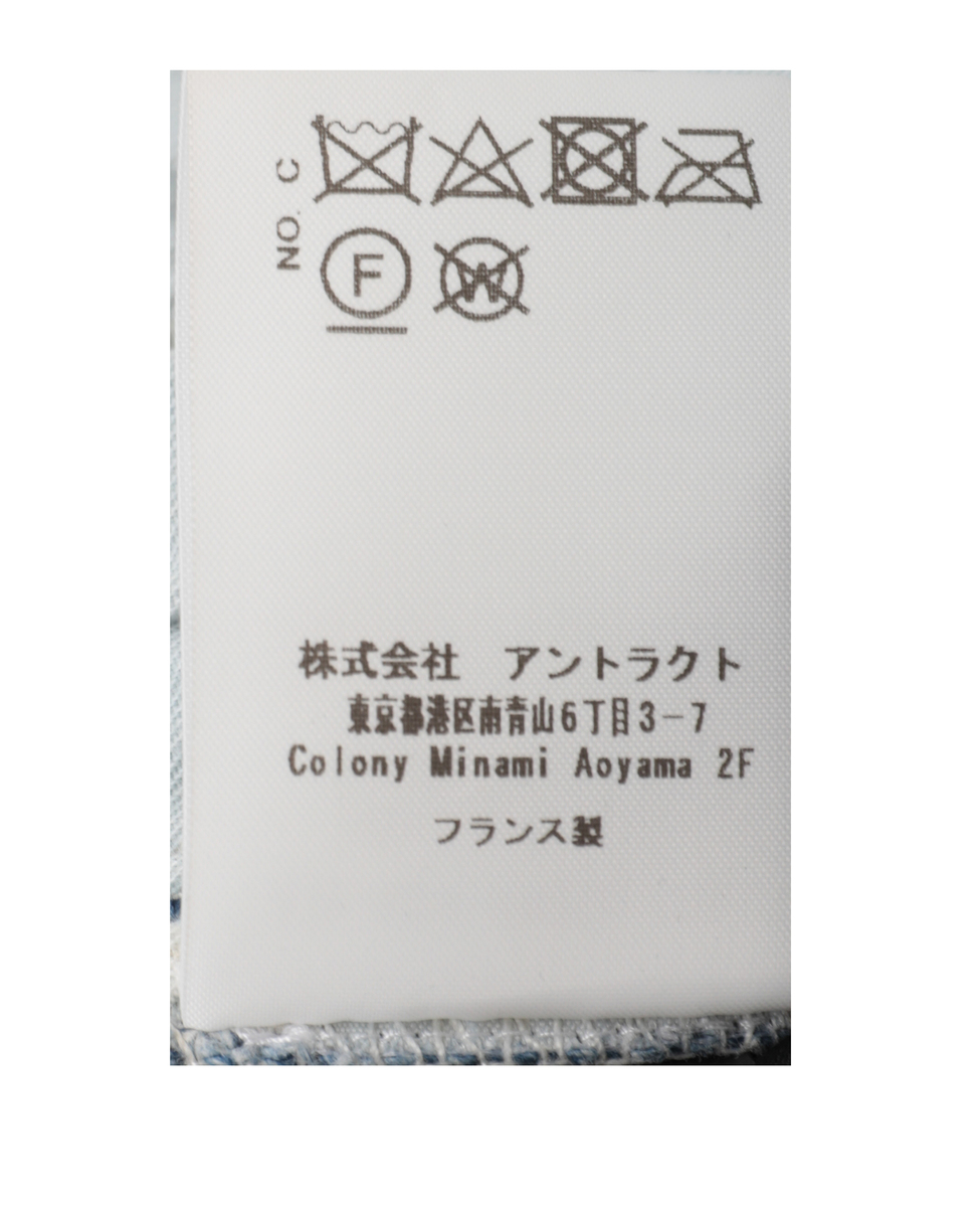 【LUTZ HUELLE/ルッツヒュエル】デニムコンビ・フロントパネルスカート 詳細画像 ブラック 8