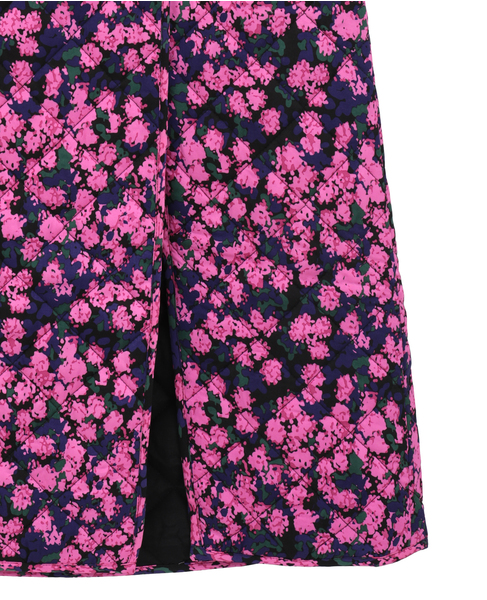 【BAUM UND PFERDGARTEN/バウムウンドヘルガーテン】フローラルプリント・アシンメトリーボタンスカート 詳細画像 ピンク 4