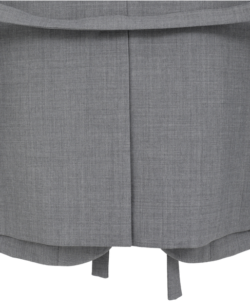 【LUTZ HUELLE/ルッツヒュエル】ベルト付きカットオフ・テーラードロングベスト 詳細画像 グレー 10