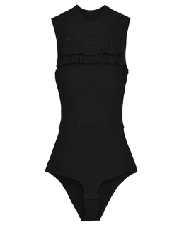 【NICENICE MOMENT/ナイスナイスモーメント】ダイヤパターン ニットボディスーツ