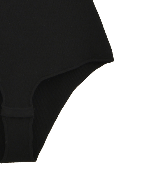 【NICENICE MOMENT/ナイスナイスモーメント】ダイヤパターン ニットボディスーツ 詳細画像 ブラック 5