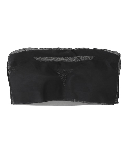 【NICENICE MOMENT/ナイスナイスモーメント】MESH TUBE TOP  詳細画像 ブラック 1