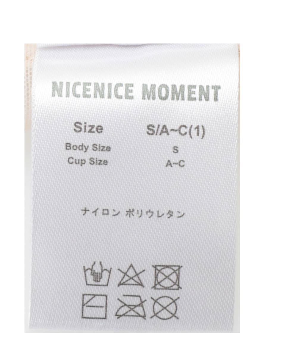 【NICENICE MOMENT/ナイスナイスモーメント】MESH TUBE TOP  詳細画像 ブラック 4