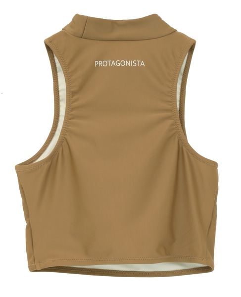 【PROTAGONISTA/プロタゴニスタ】クロップドハイネック スイムセット 詳細画像 ベージュ 3