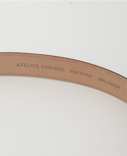 【ATELIER AMBOISE/アトリエアンボワーズ】GOLD BUCKLE BELT 詳細画像 ブラック 5