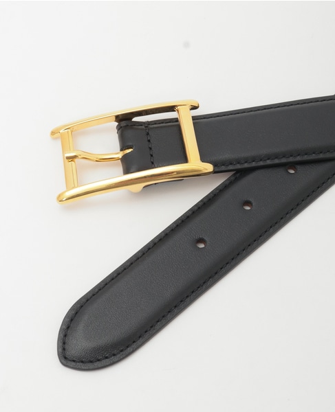 【ATELIER AMBOISE/アトリエアンボワーズ】GOLD BUCKLE BELT 詳細画像 ブラック 6