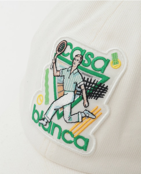 【Casablanca/カサブランカ】LE JEU EMBROIDERED CAP 詳細画像 ホワイト 5